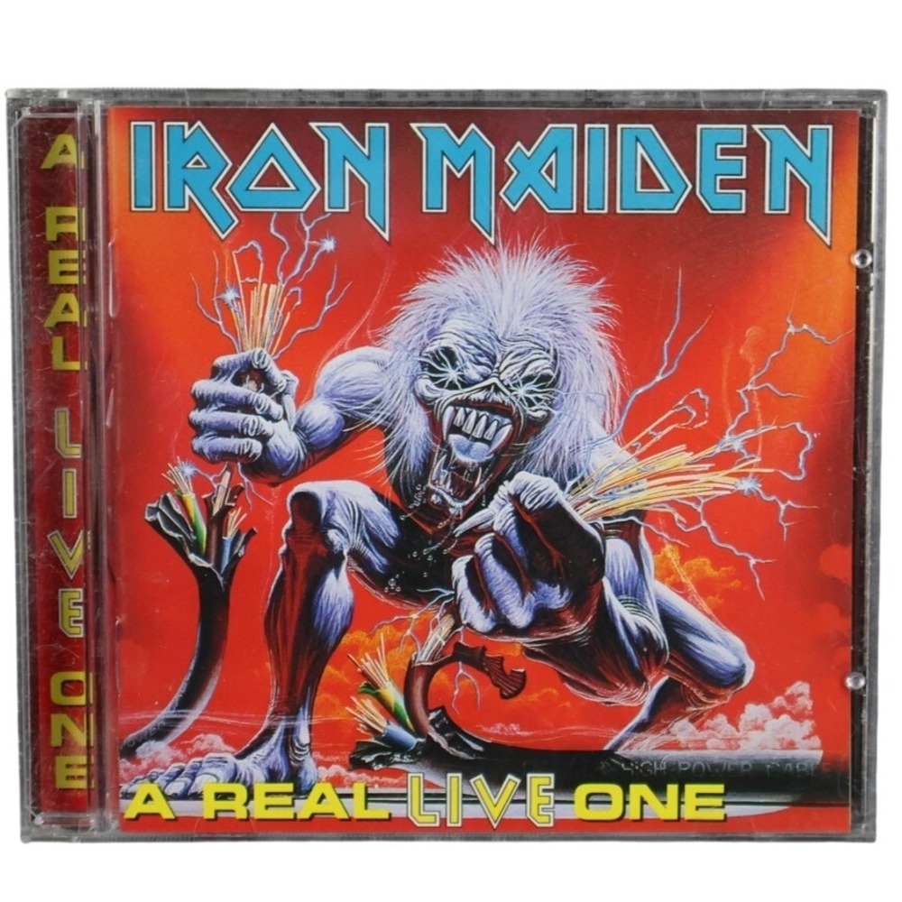 Iron Maiden CD A Real Live One 1993 Live Album Heavy Metal Rock BMG Red